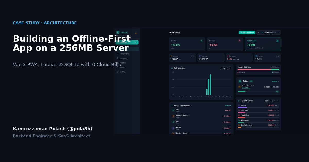 Building an Offline-First App with Zero-Cost AI on a 256MB Server